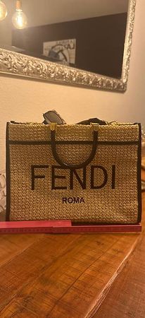 Tasche - NICHT Original - beige/schwarz