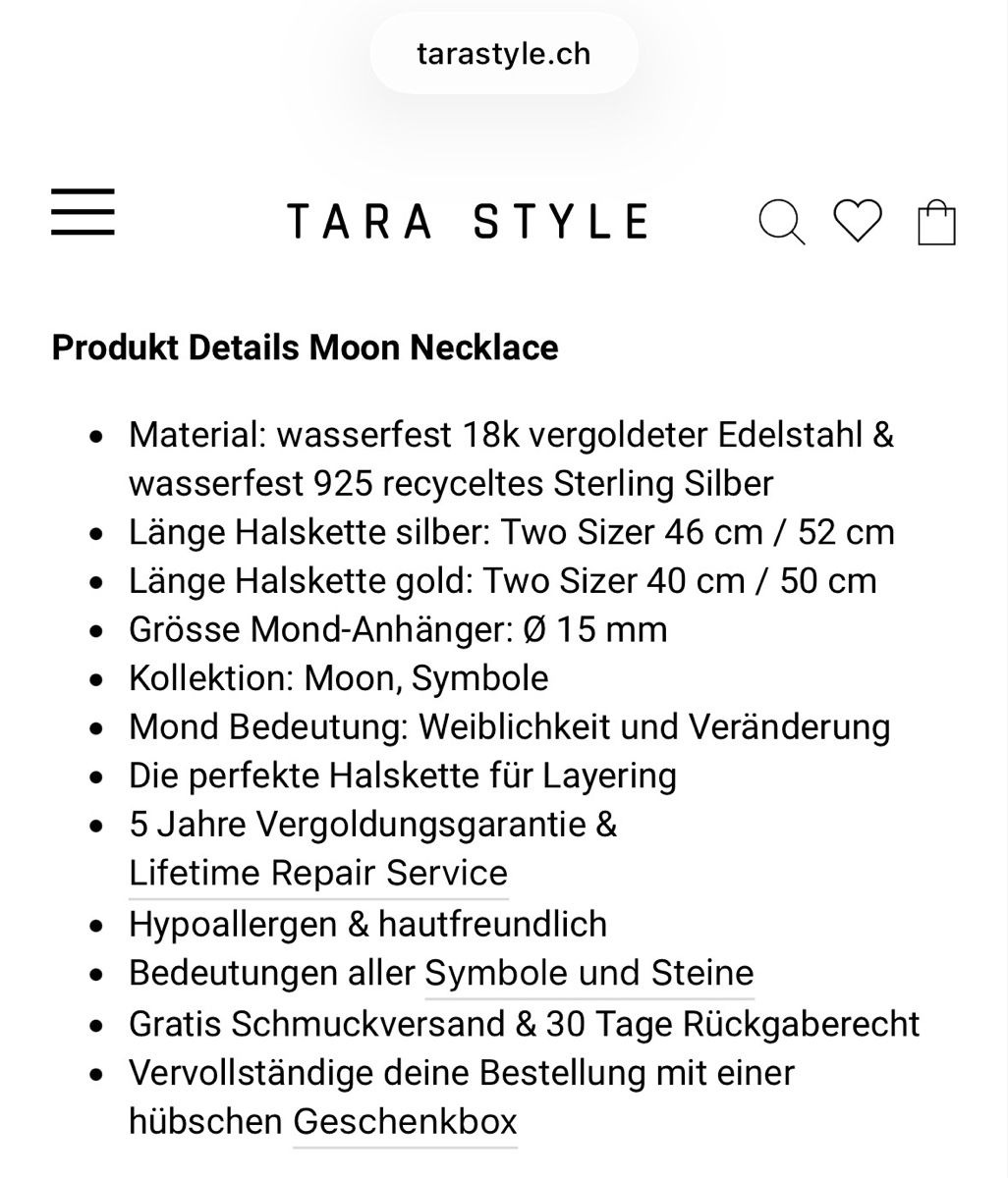 Ketten: Moon Necklace - Tara Style – Gebraucht aus Möhlin von vil_g6sg 4