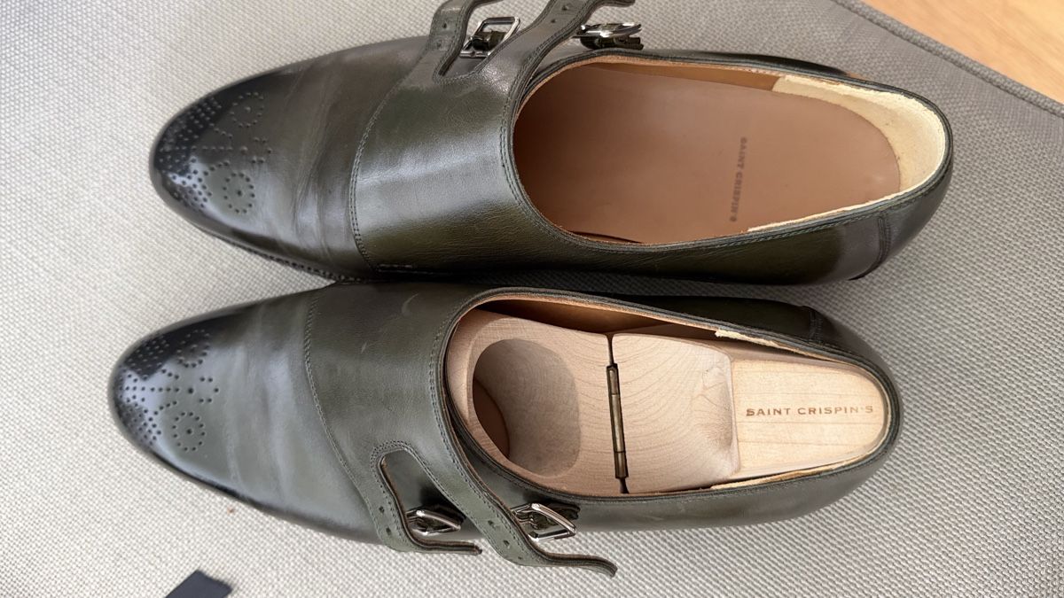 Scarpe da uomo: Saint Crispin's Schuhe Doppel Monk Strap Grösse 42.5 – Nuovo (secondo la descrizione) da Riehen venduto da NewJoy 3