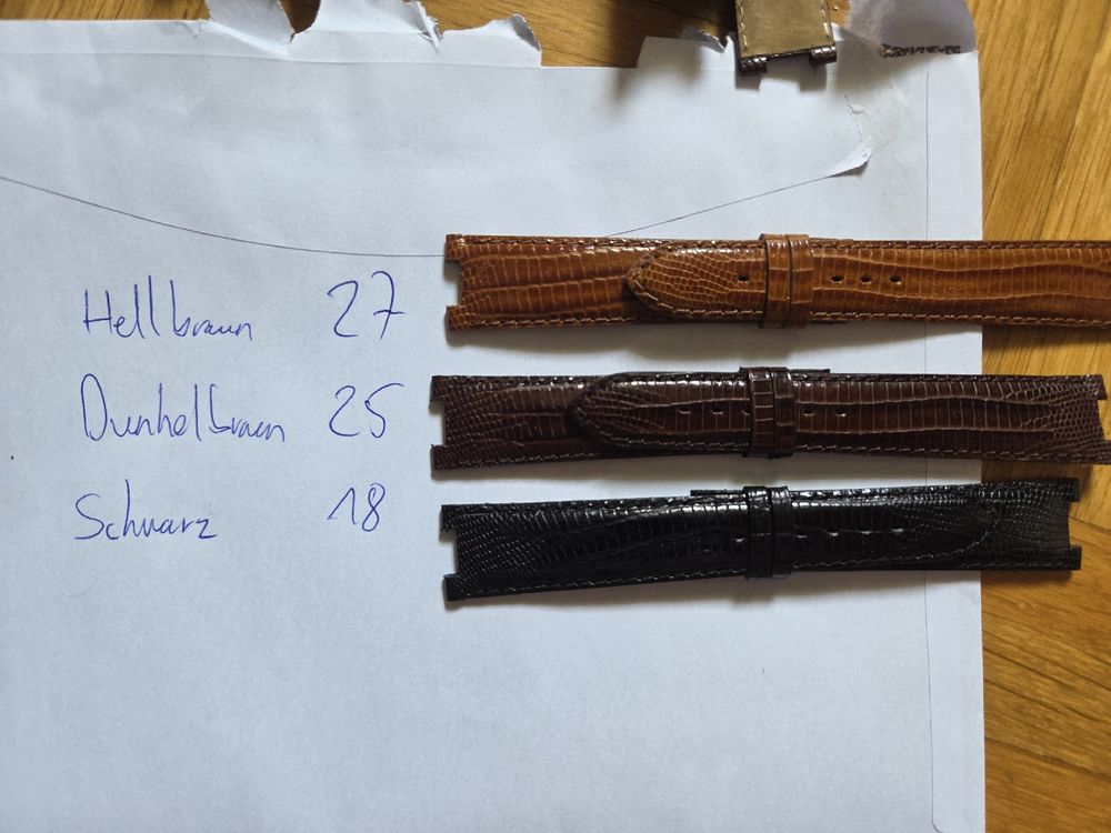 Bracciali & Braccialetti: Uhrenarmbänder-Konvolut: Leder, div. Farben & Grössen! – Nuovo e nell'imballaggio originale da Reinach BL venduto da Candro99 1