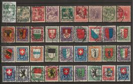 1913-25 : Pro Juventute Nr. J1 - J36 : KP 745.--