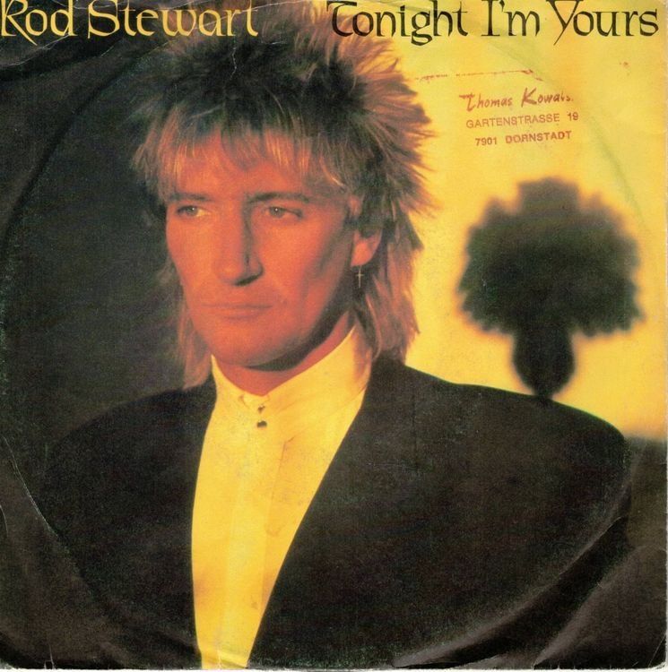 Dischi in vinile: Single7 Rod Stewart  --  Tonight I`m yours – Usato da Rheinau venduto da thealbum