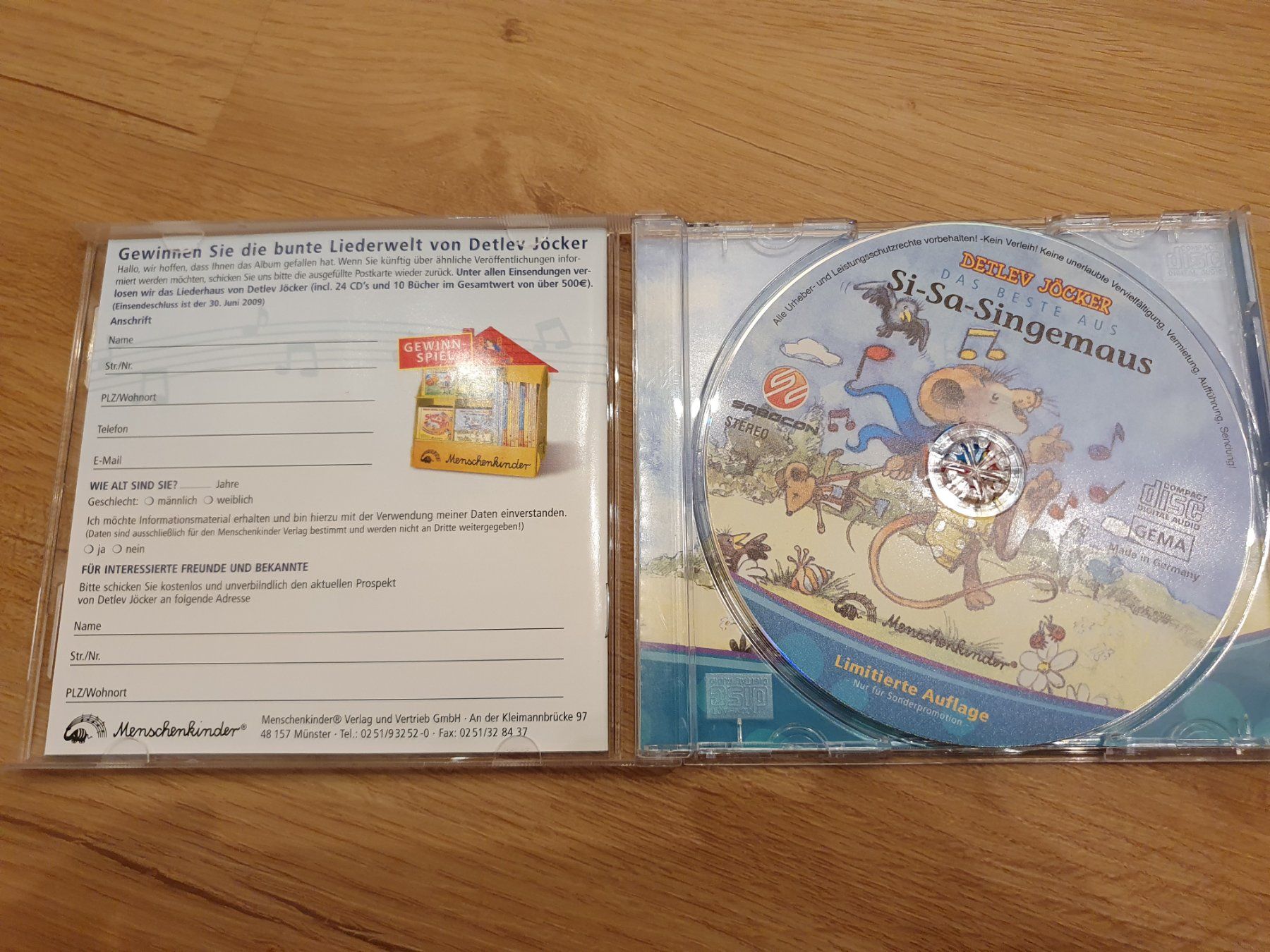CDs: CD - Si Sa Singmaus – Neu (gemäss Beschreibung) aus Heinrichswil von frankie19860 2