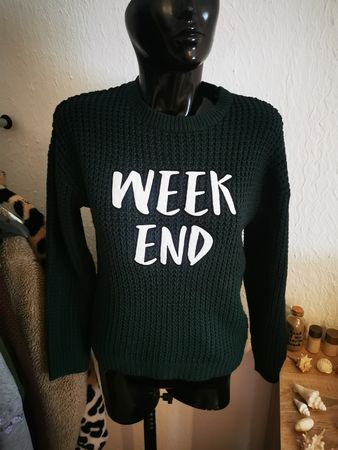 FB Sister Strickpullover Gr. S grün "Weekend"