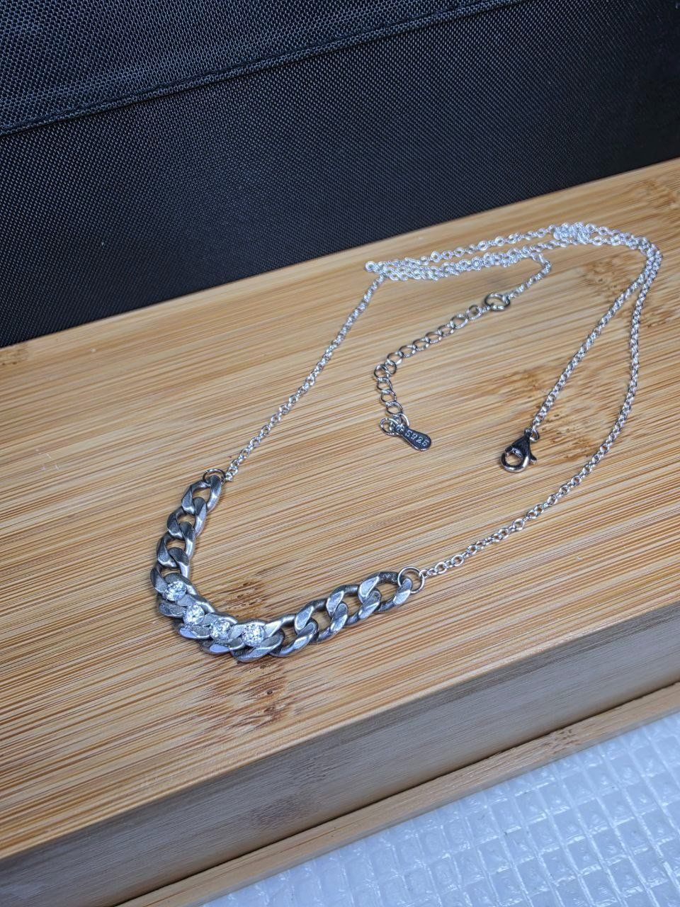 Ketten: Collier argent avec diamants de moissanite certifiés GRA – Gebraucht aus Reconvilier von MARCLAT 3