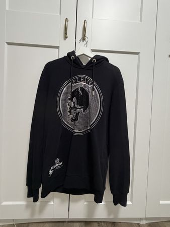 Philipp Plein Hoodie, black, skull print, size Medium f