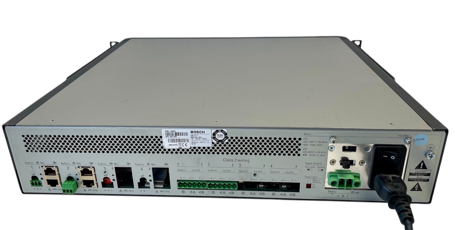 PRS Amplificatori: Bosch PRS-2B250 Public Adress PA Endstufe – Usato da Niederdorf venduto da LeptonAG 3