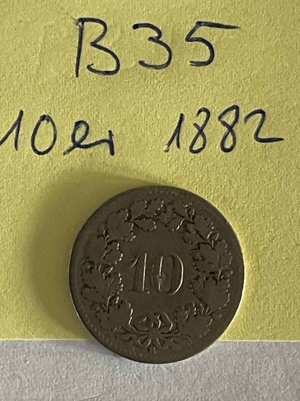 Toutes les monnaies: 10 Rappen - Schweiz - 1882 – D'occasion à Niederwil AG par dahu75