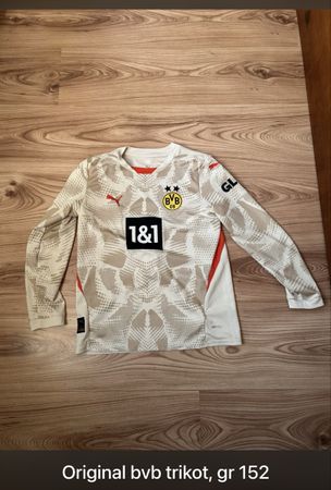 BVB Trikot Puma Kobel 1 Langarm Grösse 152 weiss neuwertig