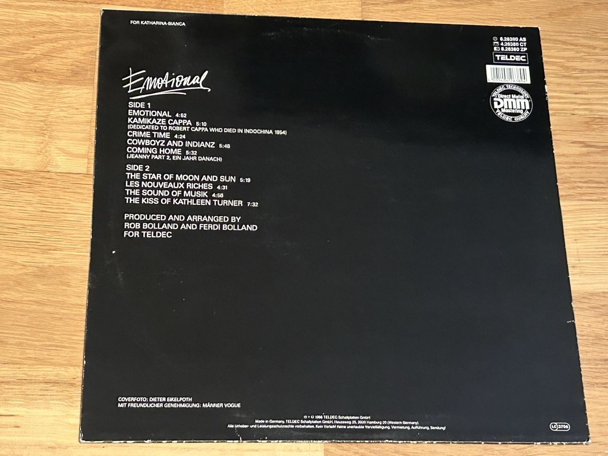 Schallplatten: Falco. 1986. Emitional – Gebraucht aus Faulensee von Mizuno06 1