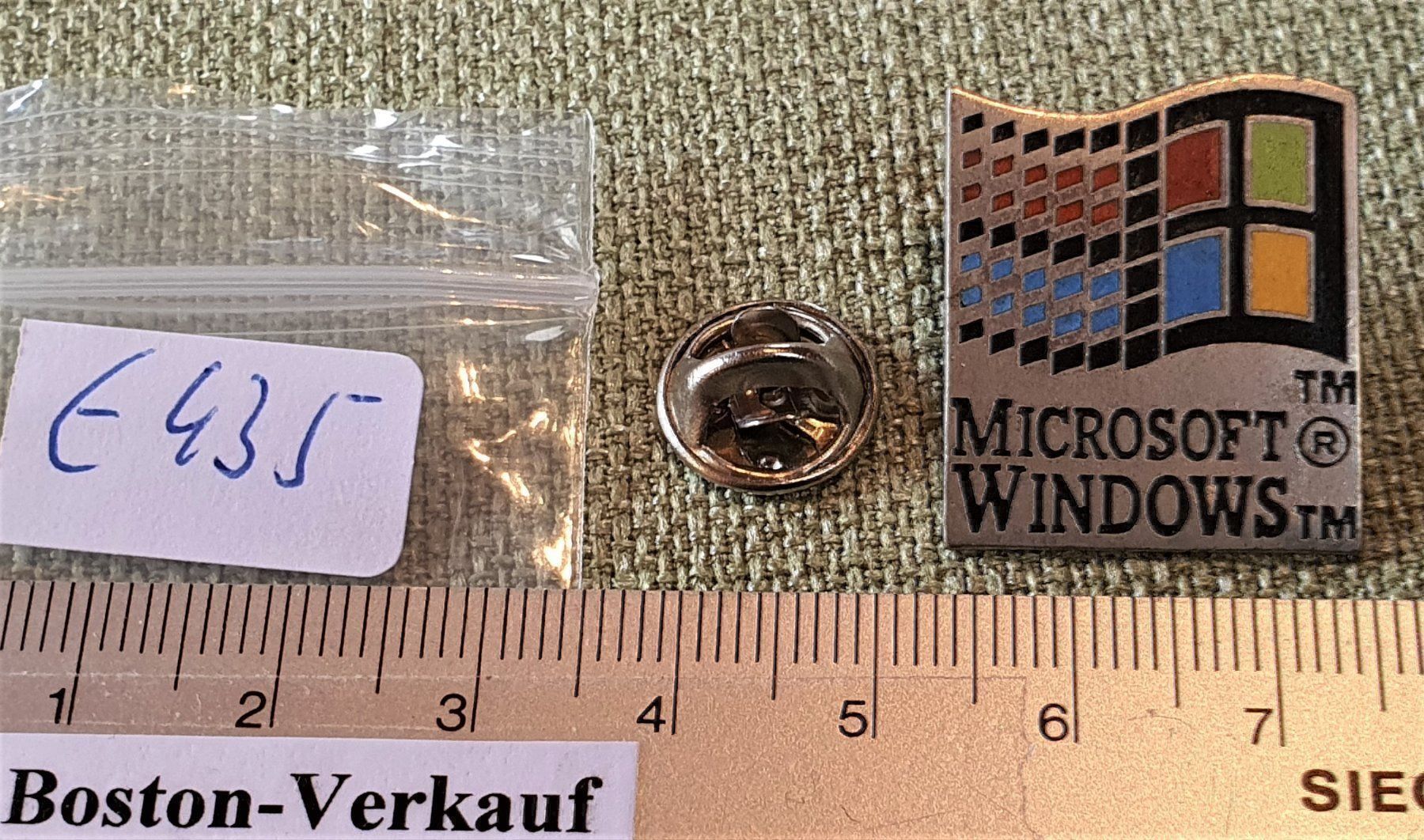 Placchette & Badge: E435 - Alter Pin - Microsoft Windows – Usato da Reinach BL venduto da Boston-Verkauf 2