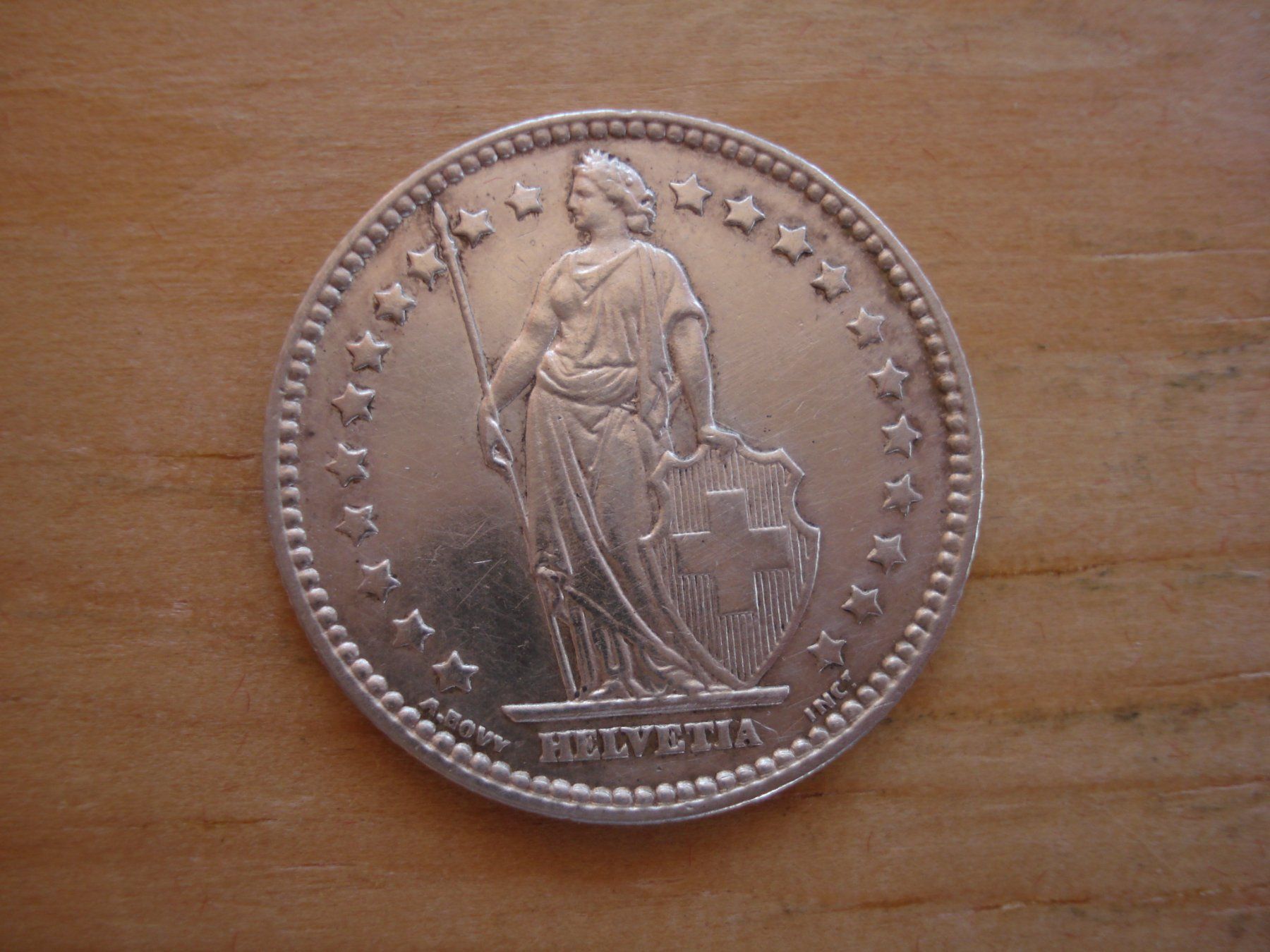 Tutti le monete: (C1) 1 Franken 1908 UNZ- – Usato da Erlach venduto da Net-Coins 1