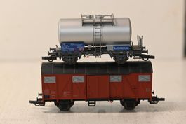Güterwagen Fleischmann HO/DC mit OVP , 2 Stück