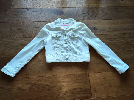 Abercrombie & Fitch Jeansjacke Weiss, Gr. M, Top Zustand!