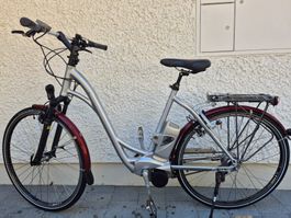 E-Bike Flyer silber gebraucht in gutem Zustand