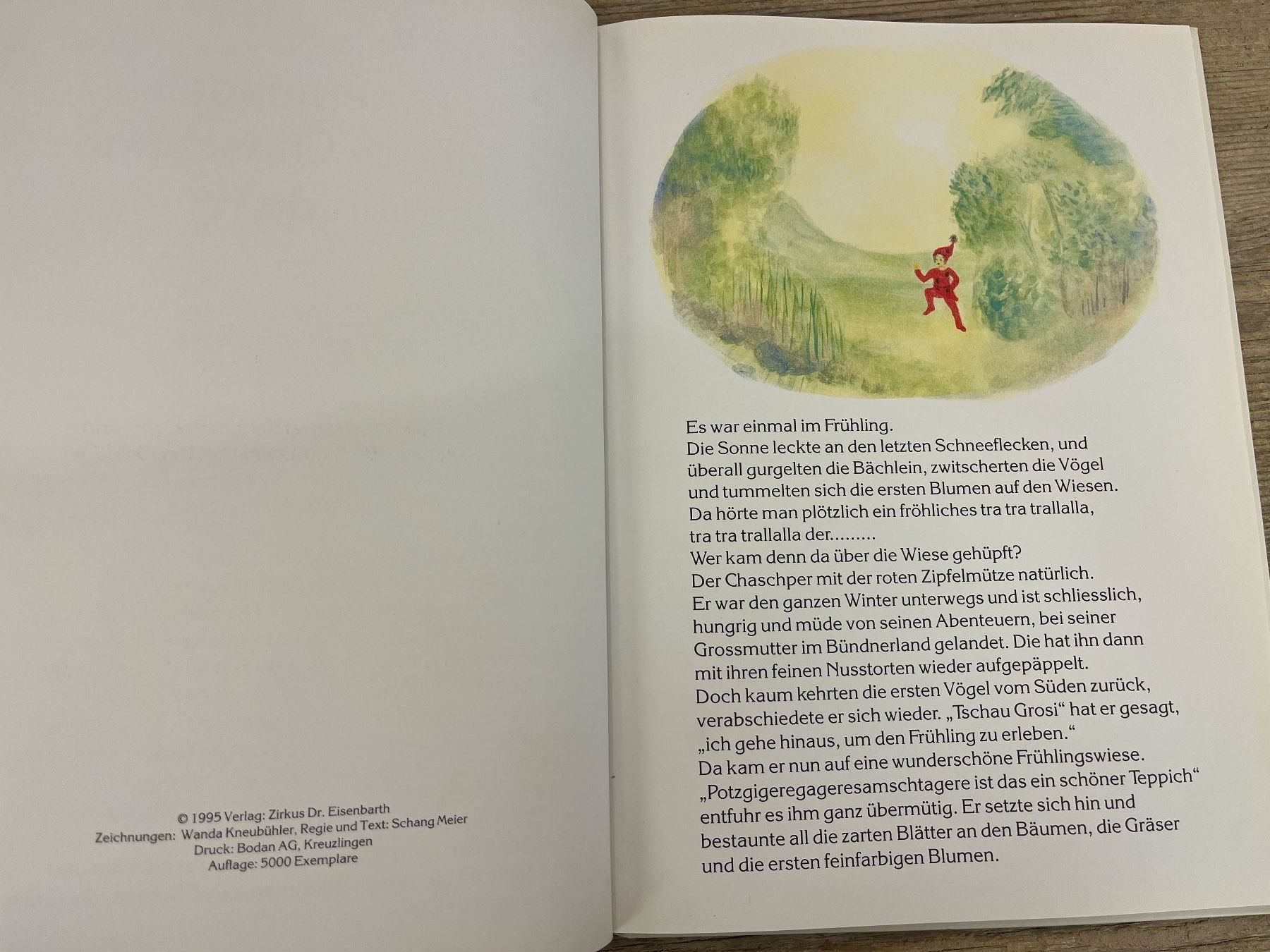 Libri: "Anemündeli oder de Chaschper gschpürt de Früelig", 1. Aufl. – Usato da Pfäffikon ZH venduto da buresi 2