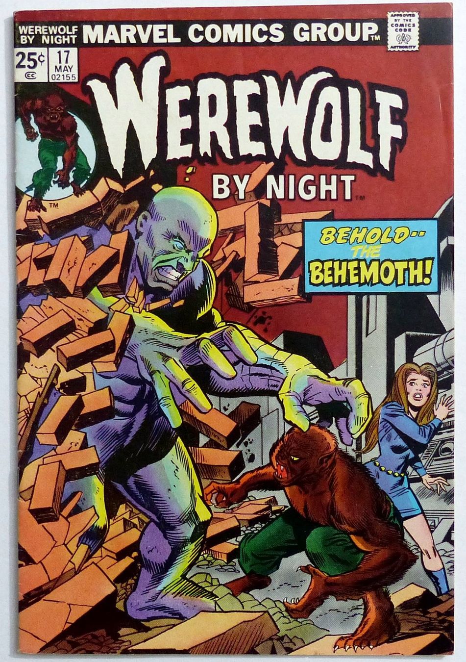 Fumetti: WEREWOLF BY NIGHT #17 VS THE BEHEMOTH MARVEL 1974 – Usato da Lugano venduto da YouWantUS