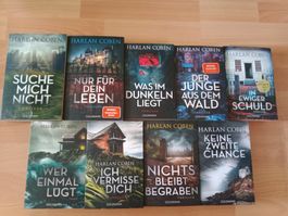 9x Harlan Coben Thriller Mystery Bücher Buch Krimi Krimis