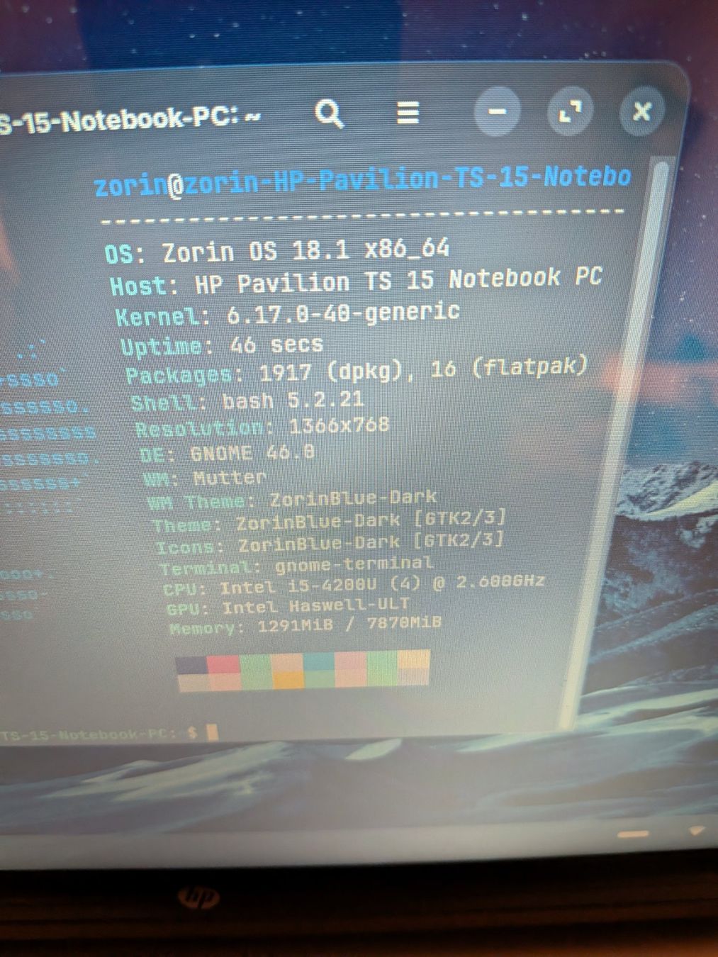 Notebook: HP Pavilion TS 15 Notebook  8 GB RAM / 128 GB SSD / Linux – Usato da Winterthur venduto da user_1234567 1