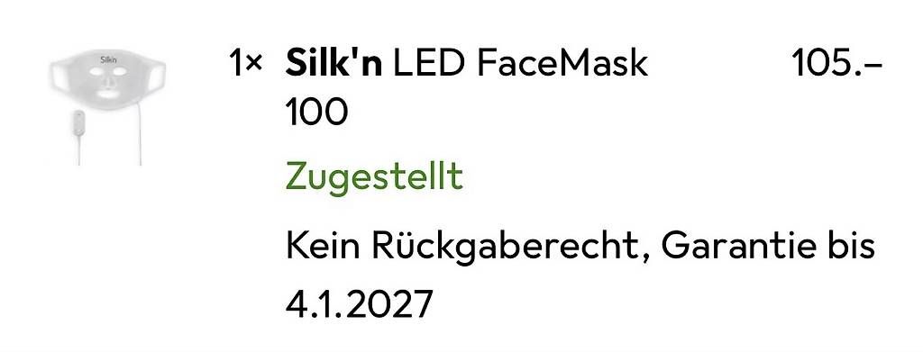 Protezione per viso e udito: Silk'n LED Face Mask – Nuovo e nell'imballaggio originale da St. Gallen venduto da Pendejo6674 3