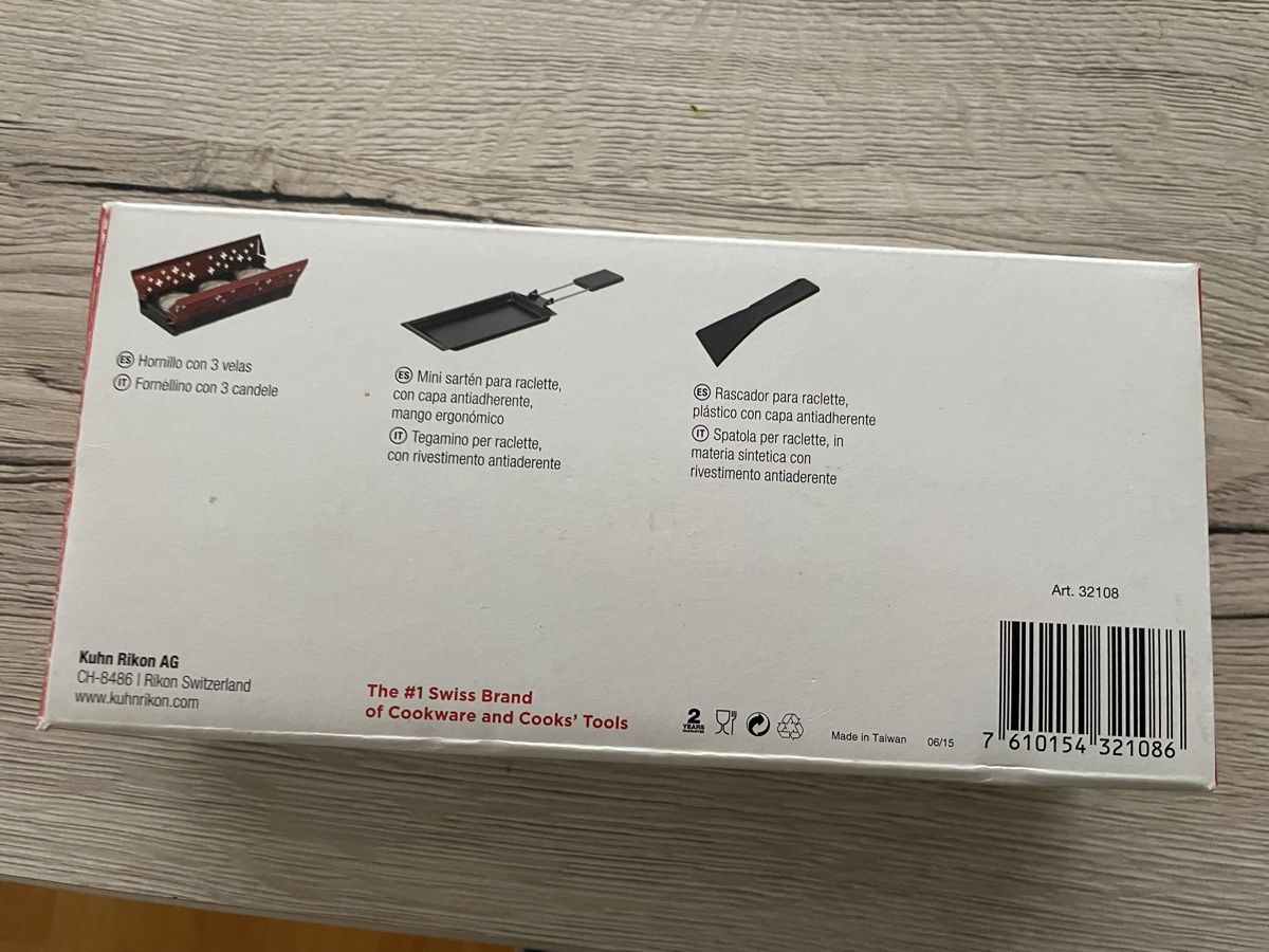 Kuhn Elettrodomestici da cucina: Kuhn Rikon Mini Raclette-Set, Neu & OVP – Usato da Oberwil BL venduto da Petermib 1