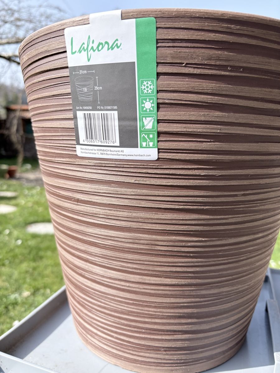 Vasi per fiori: Lafiora Pflanzentöpfe, Gartentöpfe Ø 31cm, Braun – Nuovo (secondo la descrizione) da Eschikofen venduto da Willi6 2