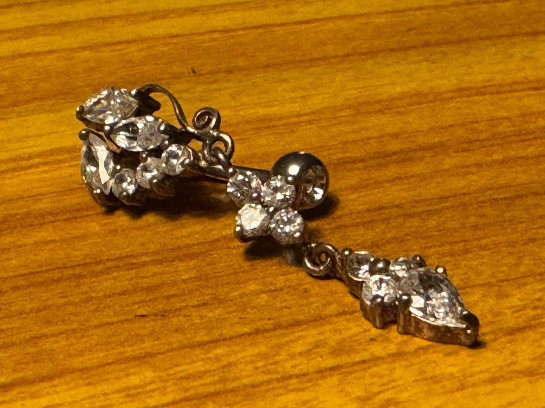 Piercingschmuck: Piercing Bauchnabel Schmuck Zirkonia – Gebraucht aus Steffisburg von smocky17 1