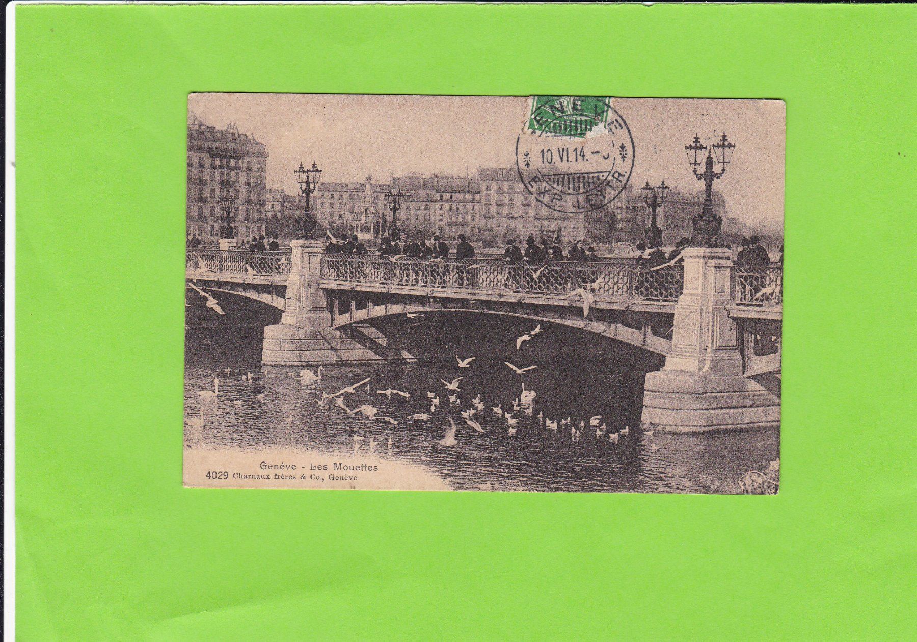 Cartoline postali: Genève-Les Mouettes – Usato da St. Peterzell venduto da neckertal