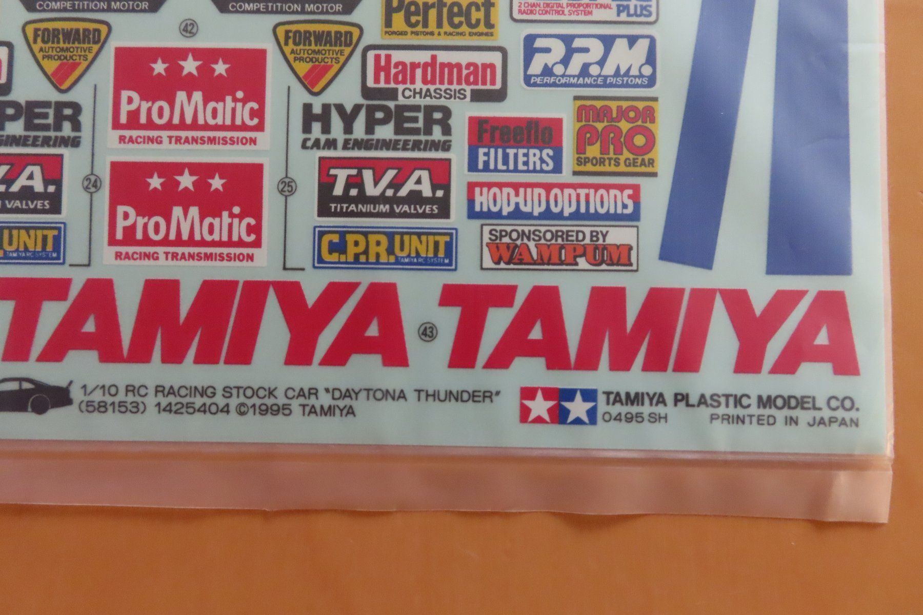 Tamiya Modellismo RC: Tamiya RC Decal 58153 Daytona Thunder 1995 Original – Nuovo e nell'imballaggio originale da Horgen venduto da Tenere24 1