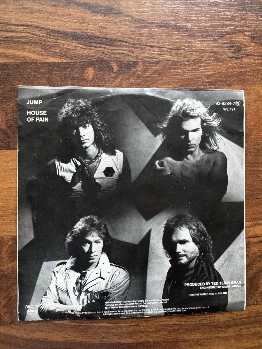 Vinyles: Van Halen - Jump - 7" Single - 80s – D'occasion à Rorbas par BlackstarRecords 1