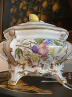 Deckeldose, Bonboniere, Porcelaine de Couleuvre / Porzellan