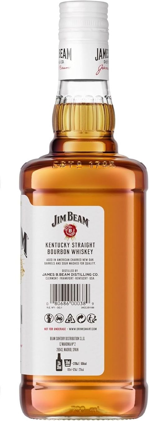 Spirituosen: Jim Beam White | Kentucky Straight Bourbon Whiskey – Neu und originalverpackt aus Bülach von RockBottomOffTheRamp 2