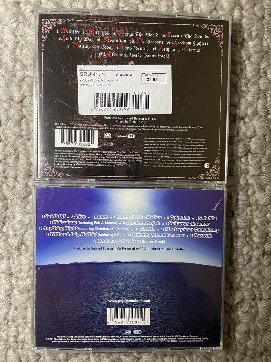 CD: 2x P.O.D. (Payable on Death+Satellite) – Usato da Reinach AG venduto da trigger7811 1
