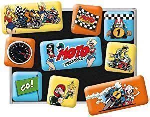 Calamite: 9-tlg Magnet-Set-MOTOMANIA WINNER – Nuovo e nell'imballaggio originale da Rupperswil venduto da big-one-sale