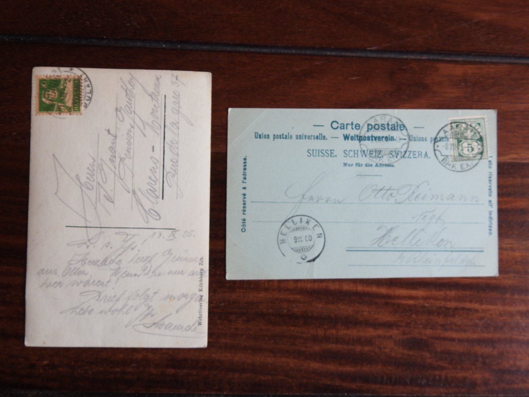Cartoline postali: Gruss aus Aarau, 2 schöne AK  ! – Usato da Rain venduto da 999-800-K 1
