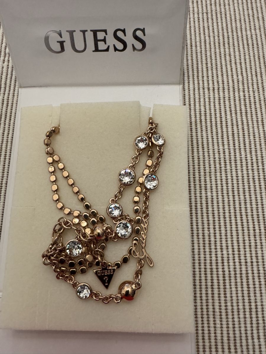 Guess Armbänder & -reifen: Guess Armkette Gold mit Strass - Neu – Neu und originalverpackt aus Hinwil von nfess 2
