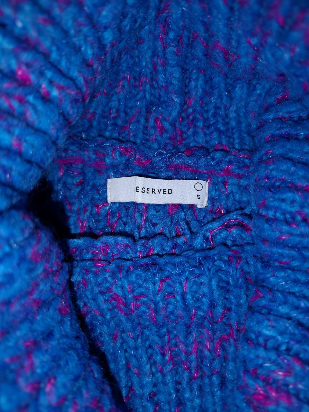 Maglioni & Felpe: Reserved Rollkragenpullover Blau Pink Grobstrick Grösse S – Usato da Stäfa venduto da krp54 1