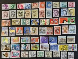 SCHWEIZ SAMMLUNG MEHRERE KOMPLETTE SÄTZE AUS 1969-1991 GEBR.