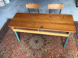Pupitre 2 places des années 50