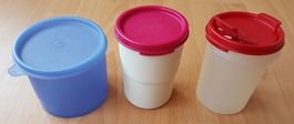 3 TUPPERWARE BEHÄLTER / BECHER