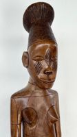 Rarität XXL alte ausdrucksstarke Mangbetu Figur Kongo H 52cm