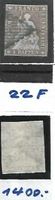 3445F) 22F, Strubel, Berner Druck 1 Vollstempel Kt. 1400.-