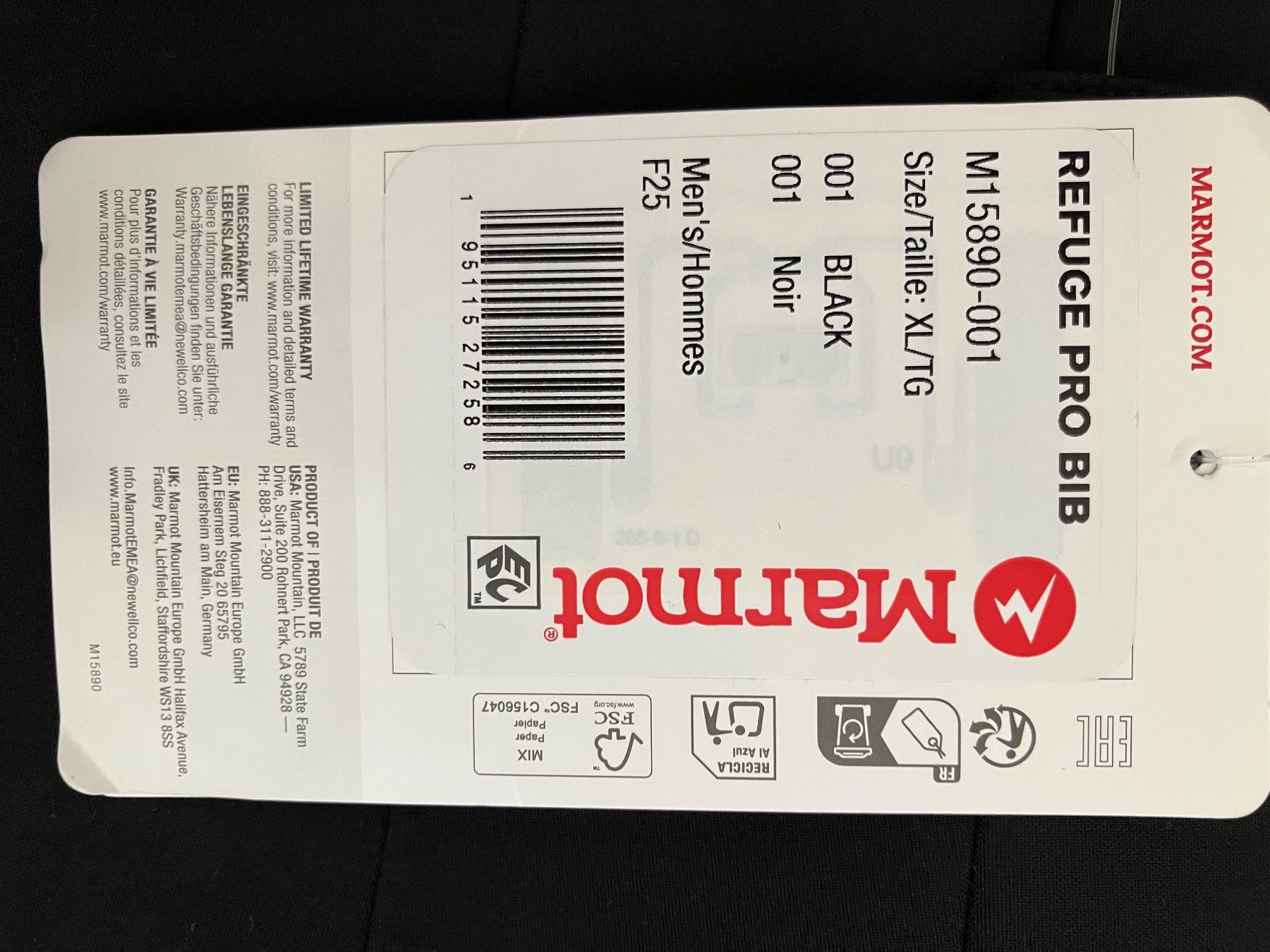 Marmot Hosen: Marmot Refuge Pro Bib – Neu (gemäss Beschreibung) aus Unterseen von Kennibe 2