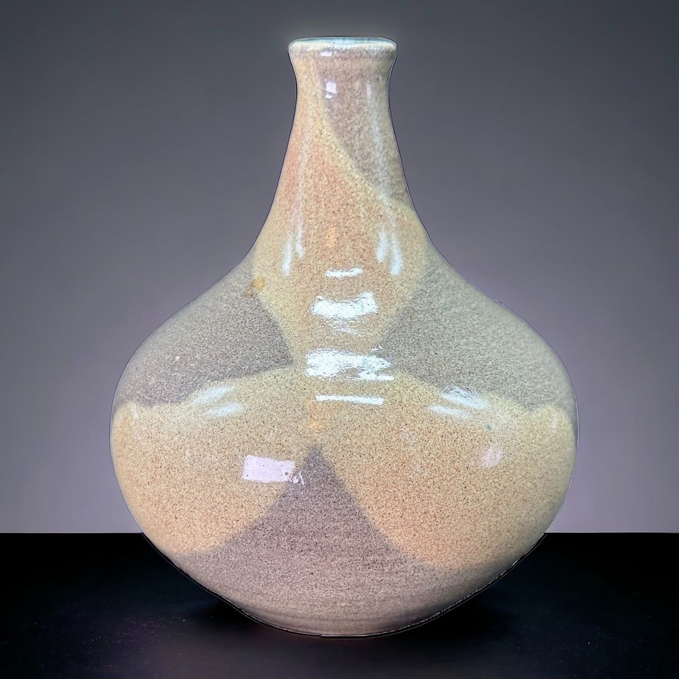 Vasi & Recipienti: Superbe vase en grés d'art émaillé signé monogramme "PE" – Usato da Morges venduto da deco.vintage