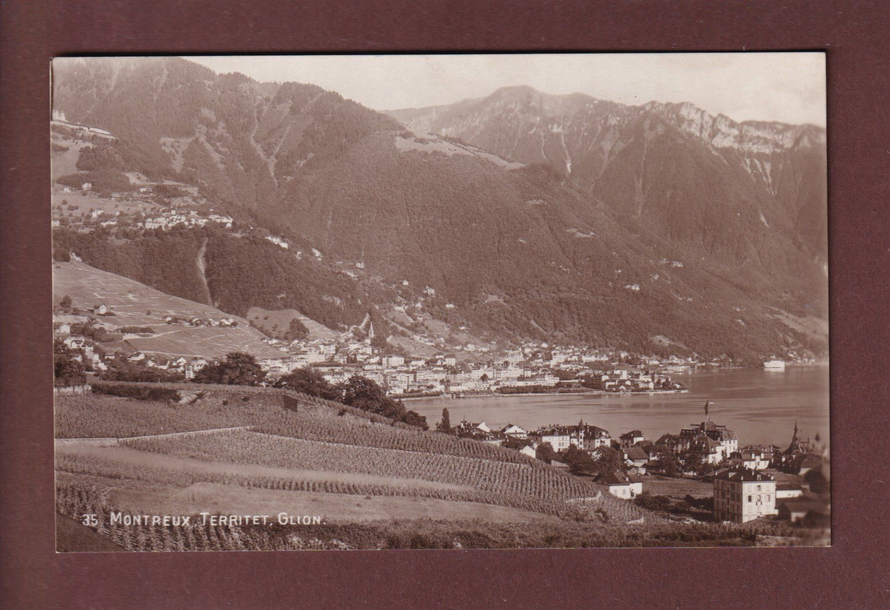 Ansichtskarten: MONTREUX - Territet - Glion – Gebraucht aus Pully von nicecards