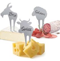 6 Stk. Swissmar Käsepick Ziege, Schaf + Kuh