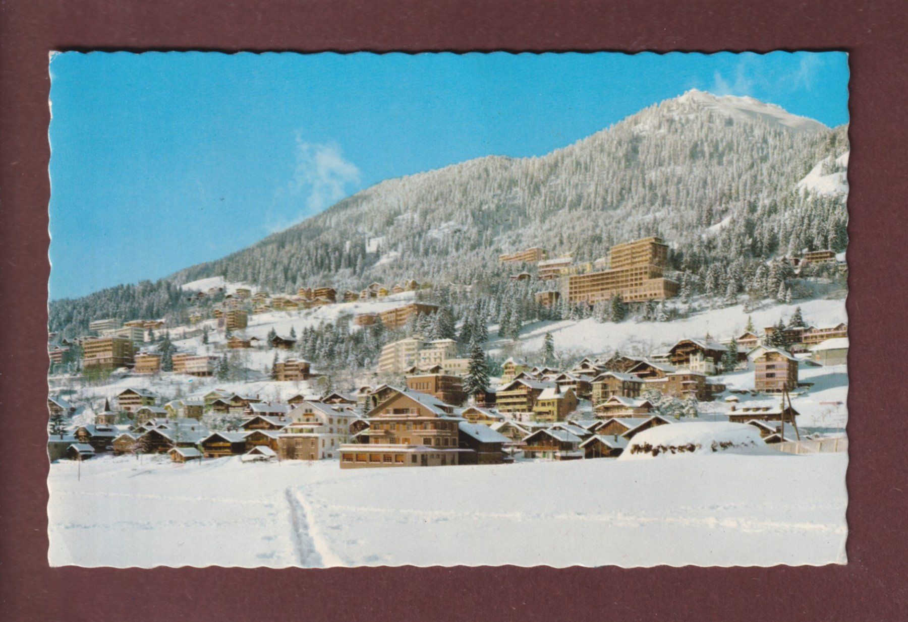 Cartoline postali: LEYSIN sous la neige - 1961 – Usato da Pully venduto da nicecards