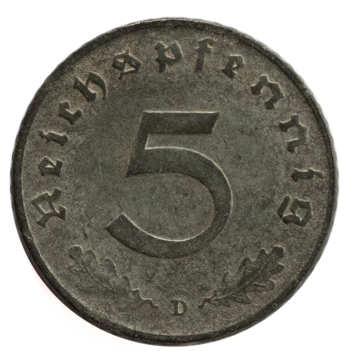 Tutti le monete: Deutschland - 5 Reichspfennig - 1941 - D – Usato da Rotkreuz venduto da num_6343