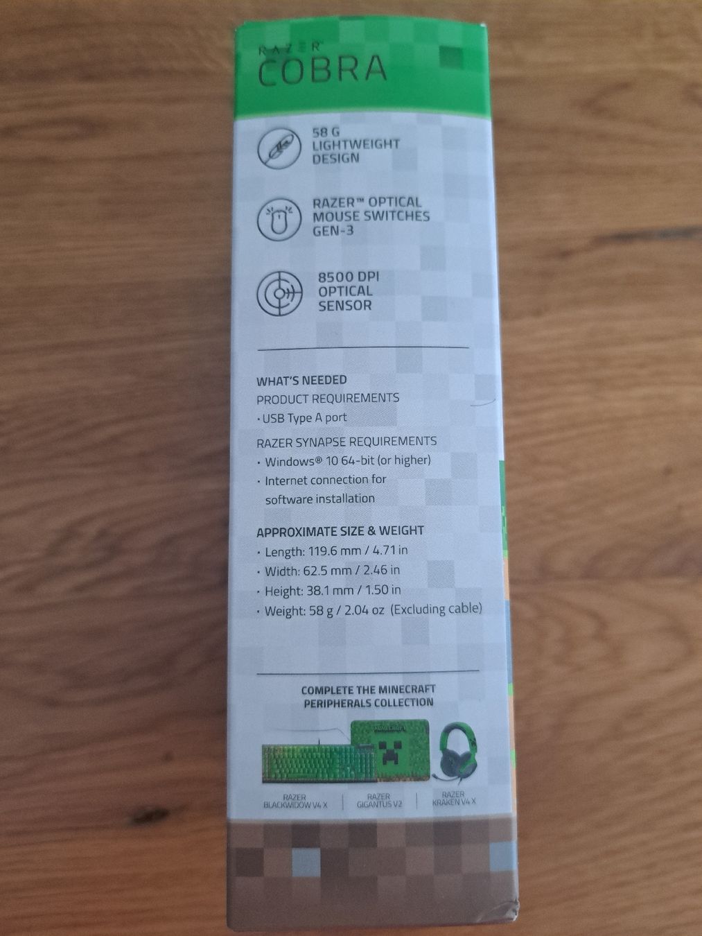 Razer Mouse: Razer Cobra Minecraft edition – Nuovo e nell'imballaggio originale da Hendschiken venduto da coci08 3