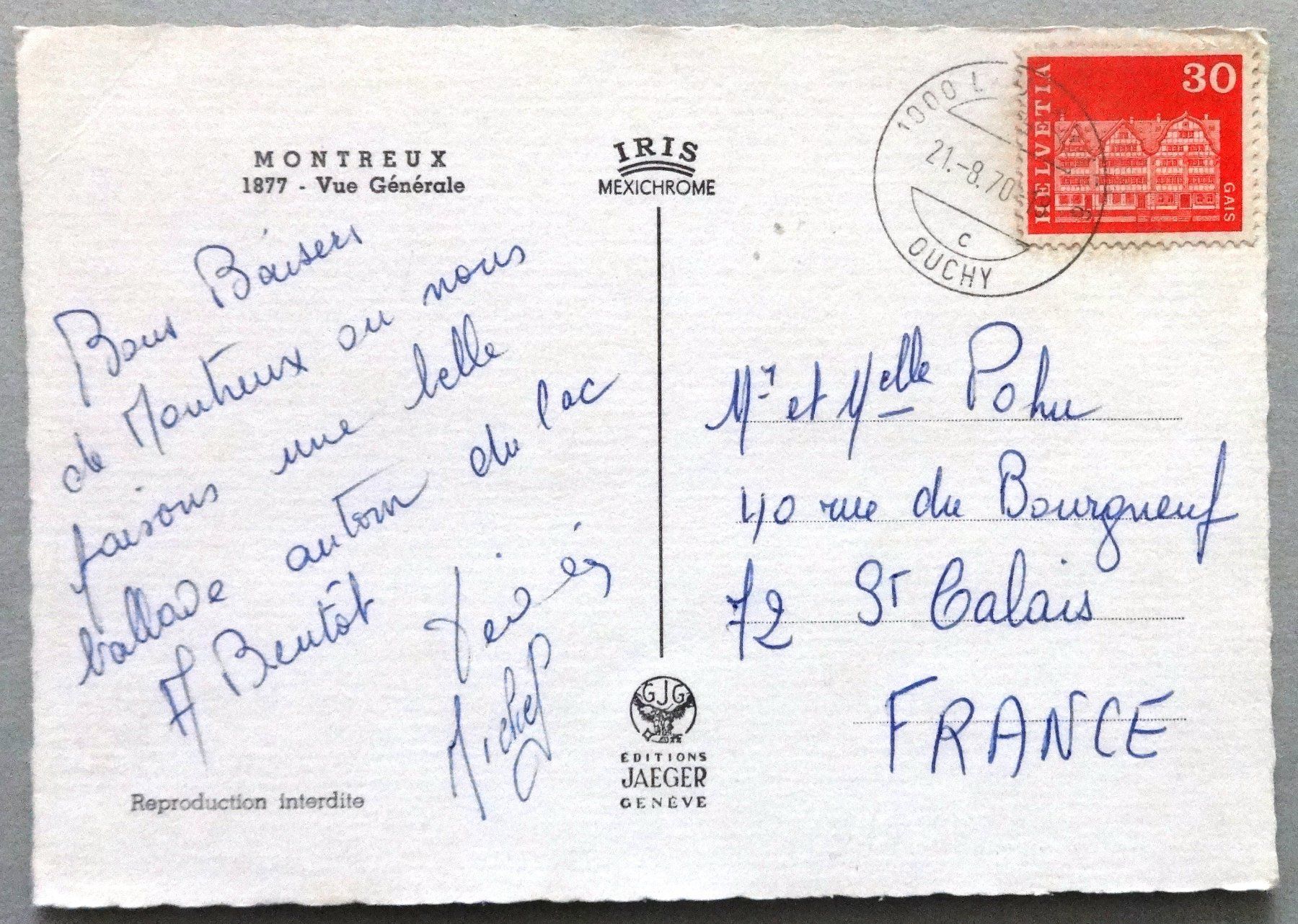Cartes postales: Montreux - Vue générale – Défectueux à Fétigny par Billy2miny 1